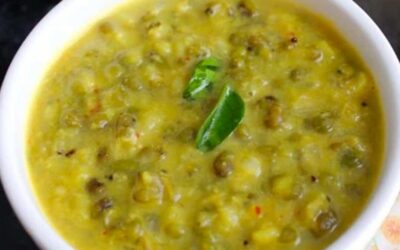 Spiced Whole Green Mung Dal Recipe